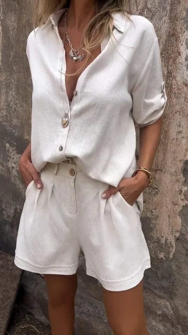 Lidia | Letni Zestaw z Lnu