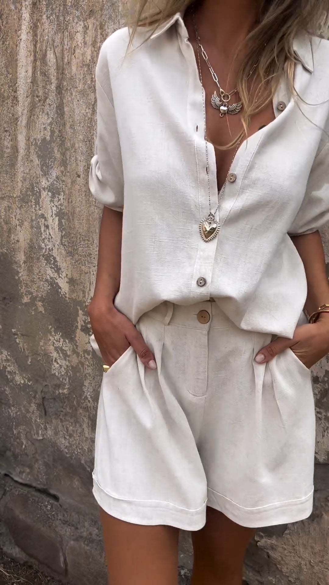 Lidia | Letni Zestaw z Lnu