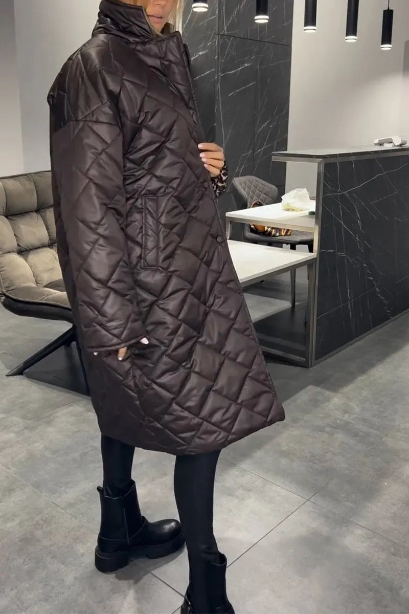 Monika – Stylowy płaszcz z panterką