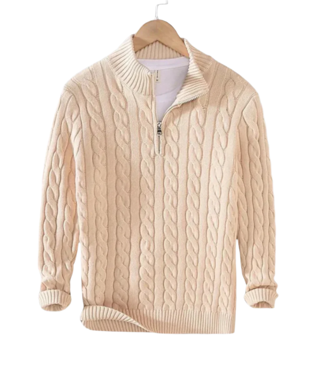 Pietro – Męski sweter z półzamkiem